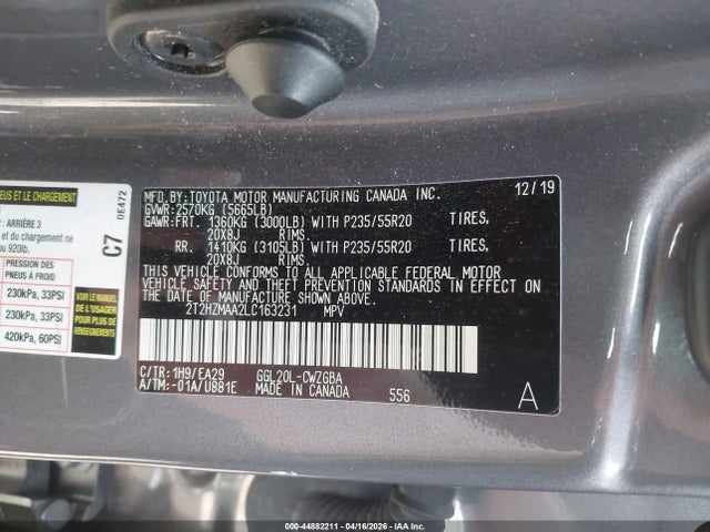 2T2HZMAA2LC163231 Lexus RX 350