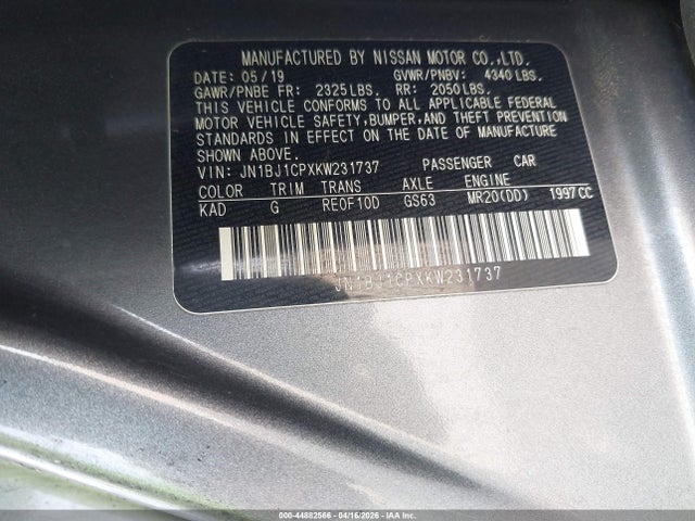 JN1BJ1CPXKW231737 Nissan Rogue Sport S