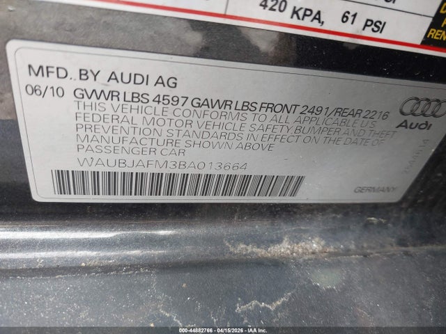 2011 AUDI A3 WAUBJAFM3BA013664 Photo 8