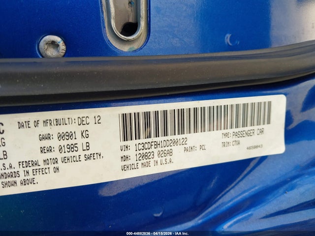 2013 DODGE DART 1C3CDFBH1DD200122 Photo 8