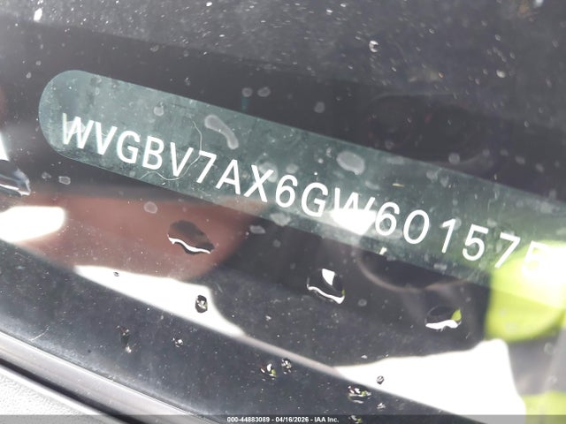 Aukcja sprzedaży 2016 Volkswagen Tiguan S, vin: WVGBV7AX6GW601575, numer aukcji: 44883089
