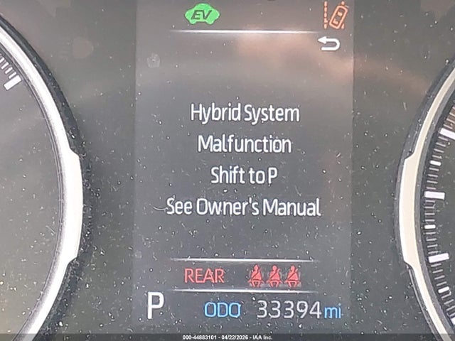 2022 Toyota Rav4 Hybrid Le მანქანა იყიდება აუქციონზე, vin: JTMMWRFV1ND152537, აუქციონის ნომერი: 44883101