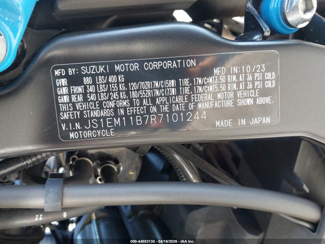 Suzuki Gsx800 R 2024 JS1EM11B7R7101244 Image 10