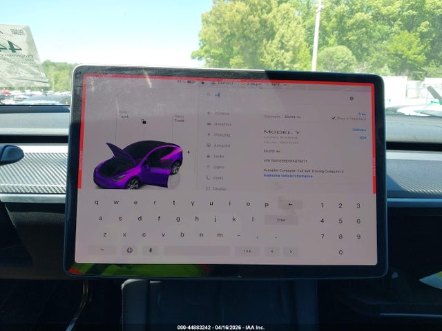 Auction sale of the 2023 Tesla Model Y Awd/long Range Dual Motor All-wheel Drive, vin: 7SAYGDEE0PA075271, lot number: 44883242