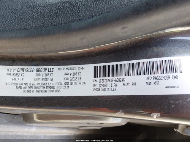 2015 CHRYSLER 200 1C3CCCAB1FN638246 Photo 8