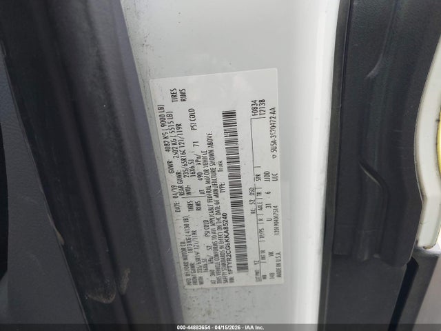 Aukcja sprzedaży 2019 Ford Transit-250, vin: 1FTYR2CG8KKA85240, numer aukcji: 44883654