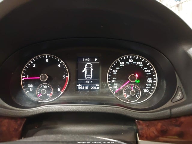 44883867 :رقم المزاد ، 1VWCN7A30CC002315 vin ، 2012 Volkswagen Passat 2.0l Tdi Sel Premium مزاد بيع