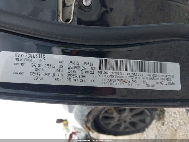 Aukcja sprzedaży 2017 Dodge Journey Gt Awd, vin: 3C4PDDEG9HT648953, numer aukcji: 44884098