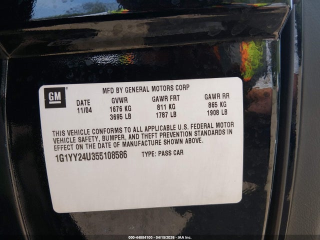 2005 CHEVROLET CORVETTE 1G1YY24U355108586 Photo 8