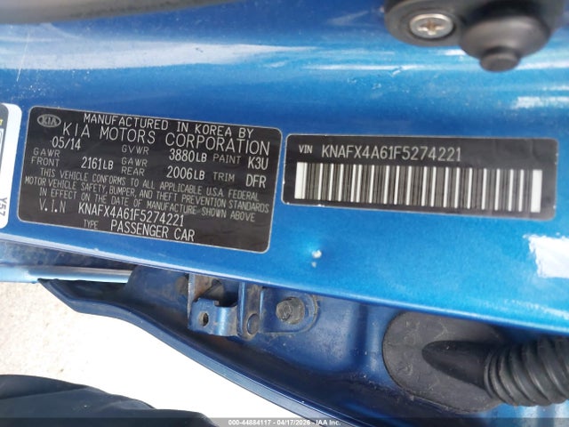 Aukcja sprzedaży 2015 Kia Forte Lx, vin: KNAFX4A61F5274221, numer aukcji: 44884117