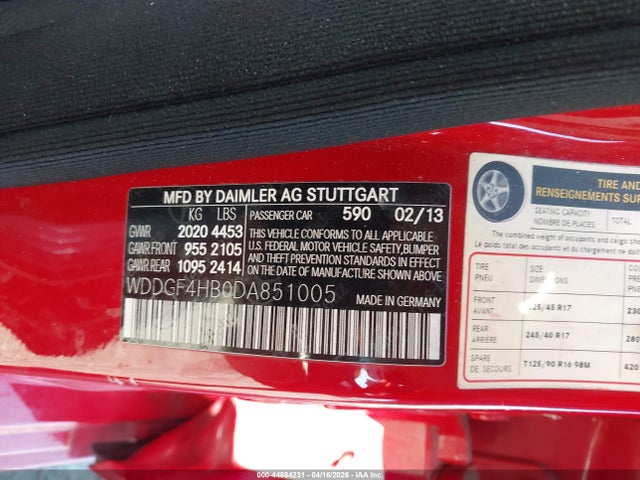 2013 MERCEDES-BENZ C 250 WDDGF4HB0DA851005 Photo 8