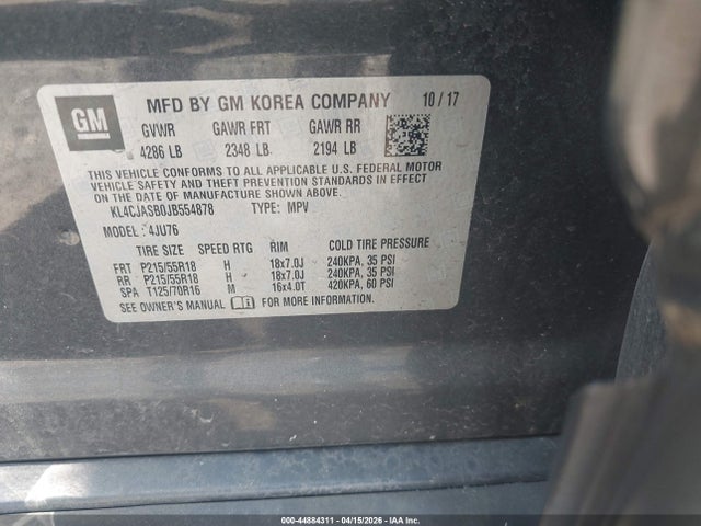 2018 BUICK ENCORE KL4CJASB0JB554878 Photo 8