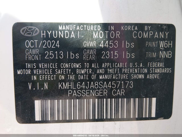 2025 HYUNDAI SONATA KMHL64JA8SA457173 Photo 8