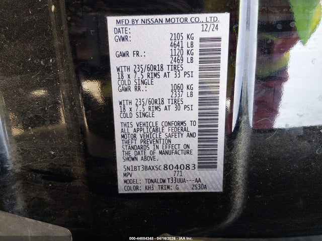 2025 NISSAN ROGUE 5N1BT3BAXSC804083 Photo 8