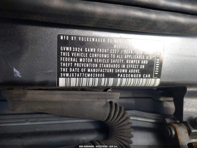 Продаж на аукціоні авто 2012 Volkswagen Beetle 2.5l, vin: 3VWJX7AT7CM629805, номер лоту: 44884480