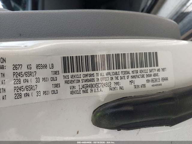 Aukcja sprzedaży 2005 Jeep Grand Cherokee Laredo, vin: 1J4GR48KX5C724912, numer aukcji: 44884606