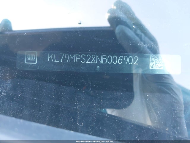 44884750 :رقم المزاد ، KL79MPS28NB006902 vin ، 2022 Chevrolet Trailblazer Fwd Lt مزاد بيع