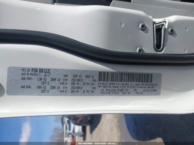 44884809 :رقم المزاد ، 3C4NJDCB0JT272883 vin ، 2018 Jeep Compass Limited 4x4 مزاد بيع