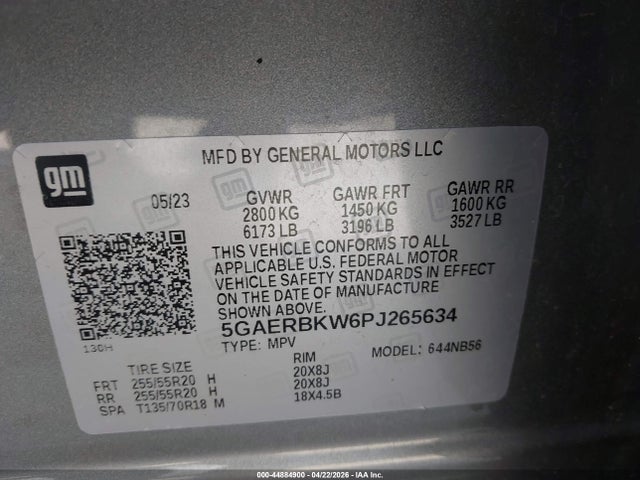 Aukcja sprzedaży 2023 Buick Enclave Essence Fwd, vin: 5GAERBKW6PJ265634, numer aukcji: 44884900