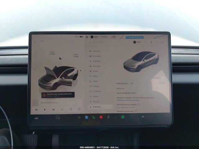 44884951 :رقم المزاد ، 5YJ3E1EA5RF743323 vin ، 2024 Tesla Model 3 Long Range Dual Motor All-wheel Drive/rear-wheel Drive مزاد بيع