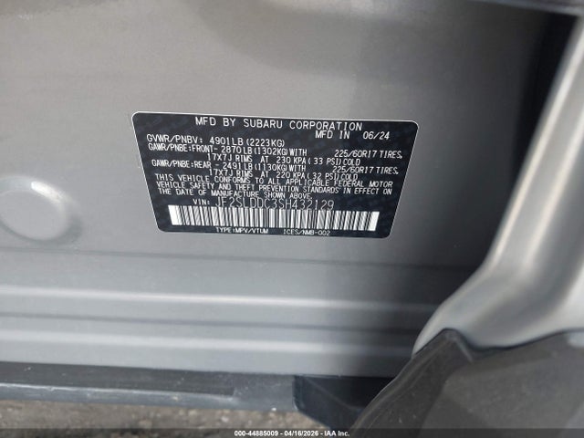 Продажа на аукционе авто 2025 Subaru Forester Premium, vin: JF2SLDDC3SH432129, номер лота: 44885009