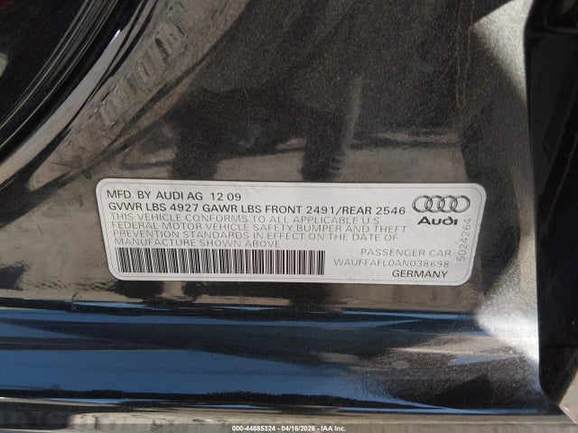2010 AUDI A4 WAUFFAFL0AN038698 Photo 8