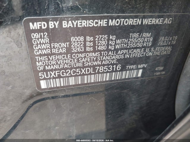 2013 BMW X6 5UXFG2C5XDL785316 Photo 8