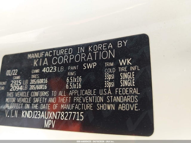KIA SOUL LX 2022 KNDJ23AUXN7827715 Image 9