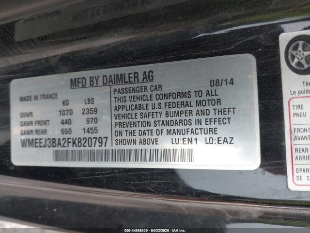 Smart Fortwo Pure 2015 WMEEJ3BA2FK820797 Image 9