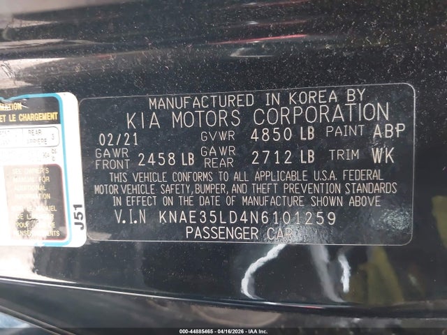 2022 KIA STINGER KNAE35LD4N6101259 Photo 8