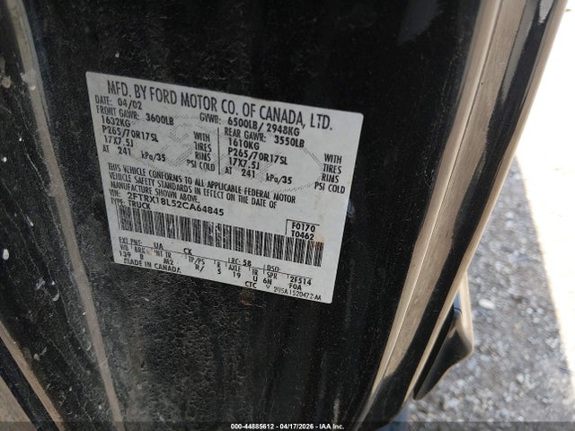 2002 FORD F-150 2FTRX18L52CA64845 Photo 8