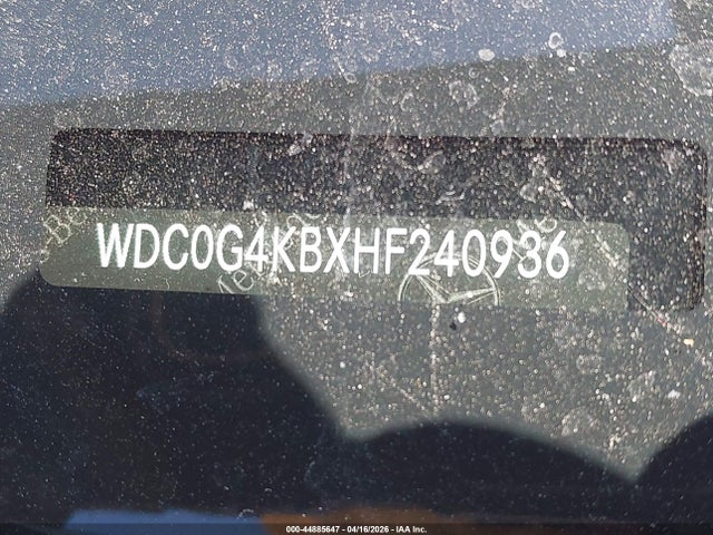 Продажа на аукционе авто 2017 Mercedes-benz Glc 300 4matic, vin: WDC0G4KBXHF240936, номер лота: 44885647