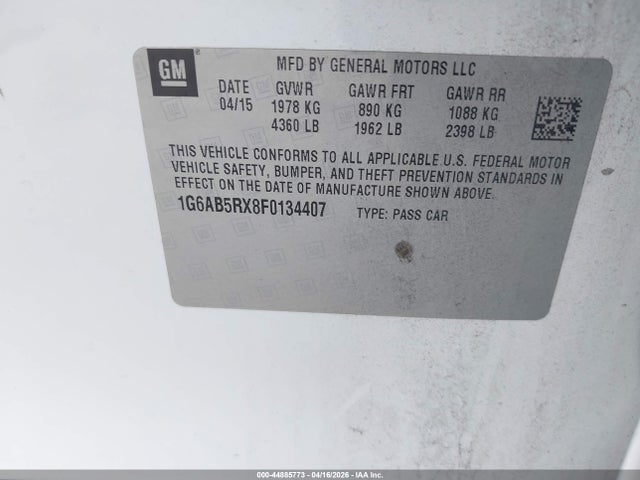 2015 CADILLAC ATS 1G6AB5RX8F0134407 Photo 8