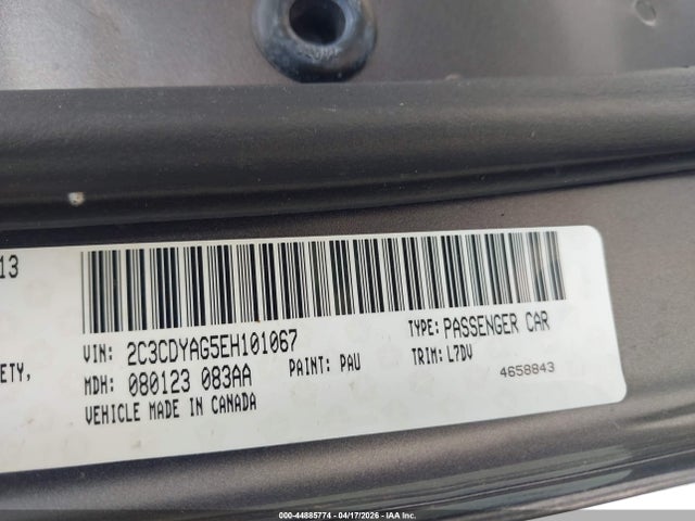 2014 DODGE CHALLENGER 2C3CDYAG5EH101067 Photo 8