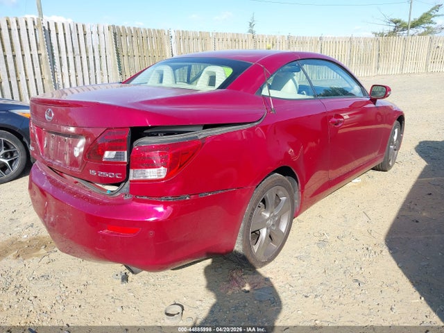 Aukcja sprzedaży 2010 Lexus Is 250c, vin: JTHFF2C20A2512685, numer aukcji: 44885998