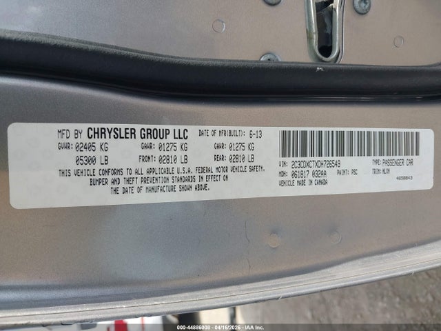 Aukcja sprzedaży 2013 Dodge Charger Road/track, vin: 2C3CDXCTXDH726549, numer aukcji: 44886008