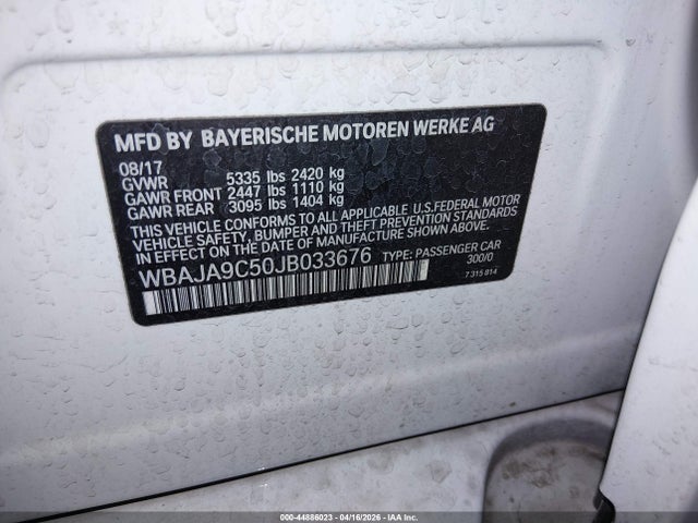 WBAJA9C50JB033676 BMW 530e Iperformance