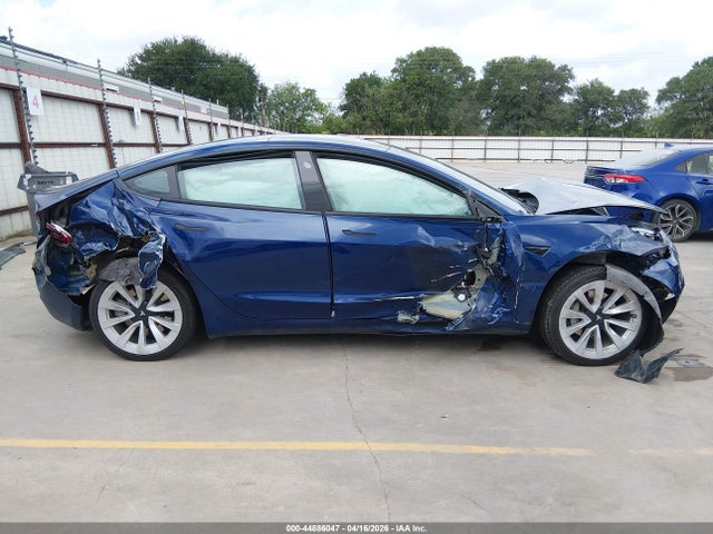 44886047 :رقم المزاد ، 5YJ3E1EA7NF191494 vin ، 2022 Tesla Model 3 Rear-wheel Drive مزاد بيع