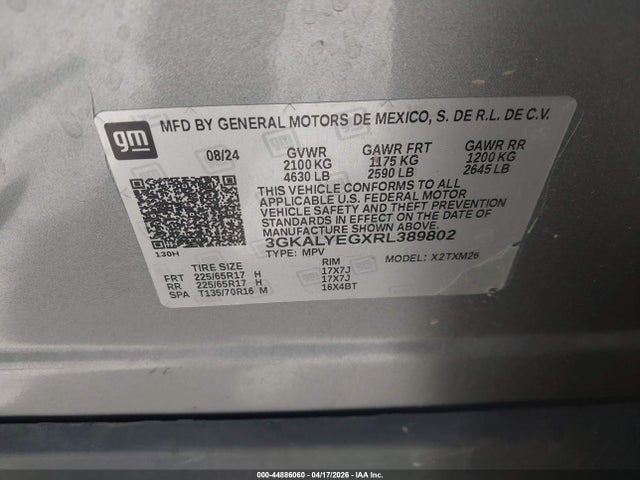 Продаж на аукціоні авто 2024 Gmc Terrain Awd At4, vin: 3GKALYEGXRL389802, номер лоту: 44886060