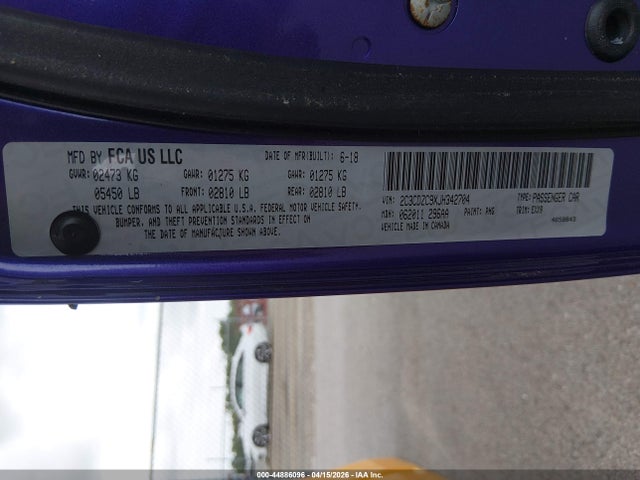 2018 DODGE CHALLENGER 2C3CDZC9XJH342704 Photo 8