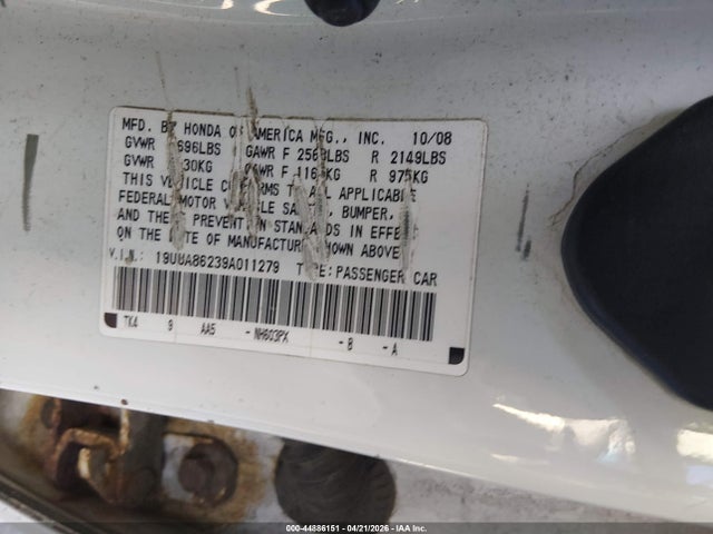 Продажа на аукционе авто 2009 Acura Tl 3.5, vin: 19UUA86239A011279, номер лота: 44886151