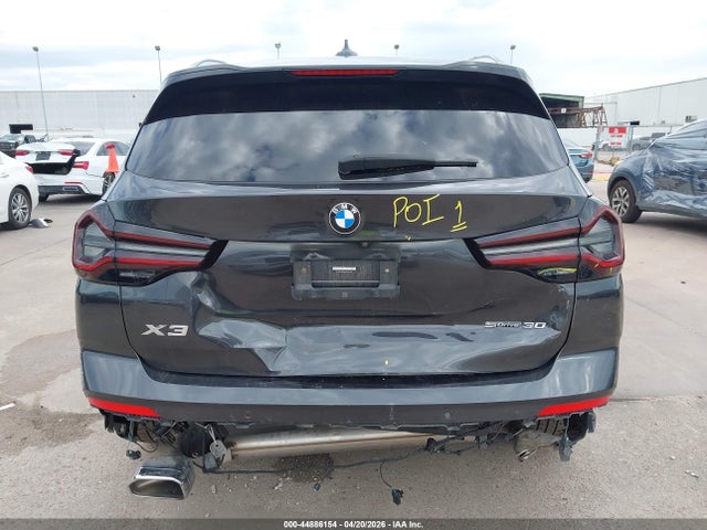 Продажа на аукционе авто 2022 Bmw X3 Sdrive30i, vin: 5UX43DP02N9J51185, номер лота: 44886154
