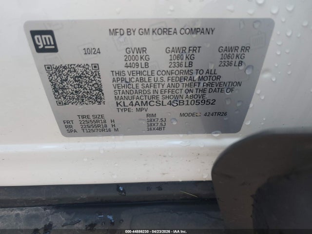 Aukcja sprzedaży 2025 Buick Encore Gx Preferred Awd, vin: KL4AMCSL4SB105952, numer aukcji: 44886230