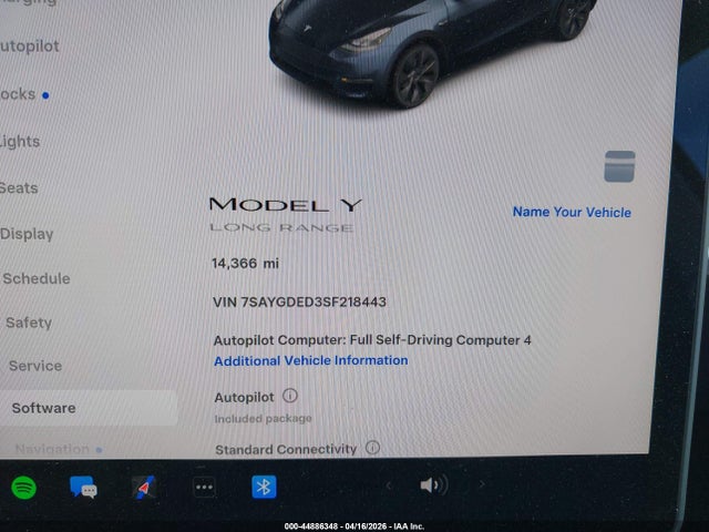 2025 TESLA MODEL Y 7SAYGDED3SF218443 Photo 6