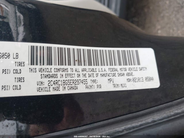 Aukcja sprzedaży 2014 Chrysler Town & Country Touring, vin: 2C4RC1BG5ER297455, numer aukcji: 44886357