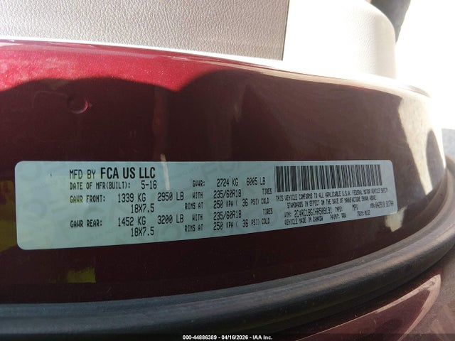 2017 CHRYSLER PACIFICA 2C4RC1BG1HR509191 Photo 8