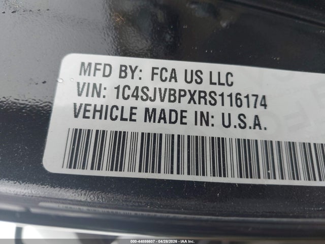 2024 Jeep Wagoneer Series Ii 4x4 მანქანა იყიდება აუქციონზე, vin: 1C4SJVBPXRS116174, აუქციონის ნომერი: 44886607