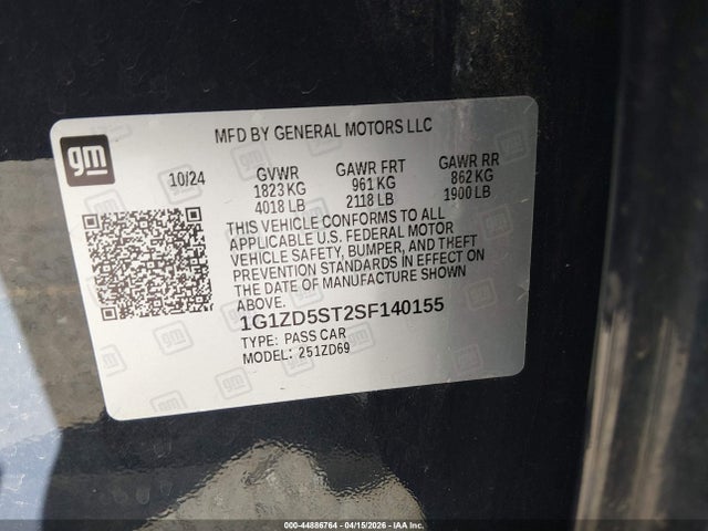 2025 CHEVROLET MALIBU 1G1ZD5ST2SF140155 Photo 8