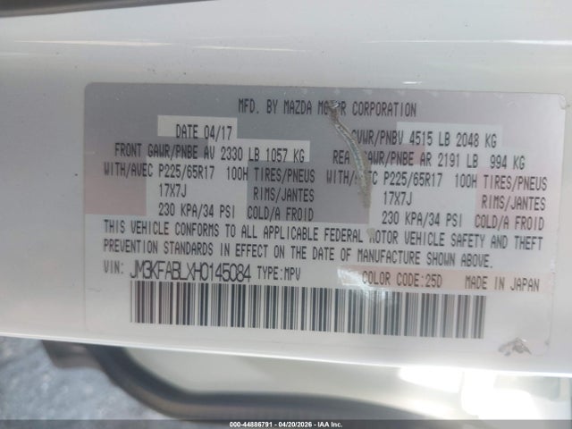 JM3KFABLXH0145084 Mazda CX-5 SPORT