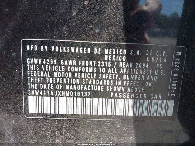 2017 VOLKSWAGEN GOLF GTI 3VW447AUXHM016132 Photo 8